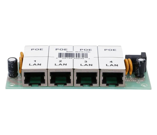ExtraLink 4 Portowy PoE Injector 4x 100Mb/s RJ45, Bez Obudowy - 1541567 - zdjęcie 3